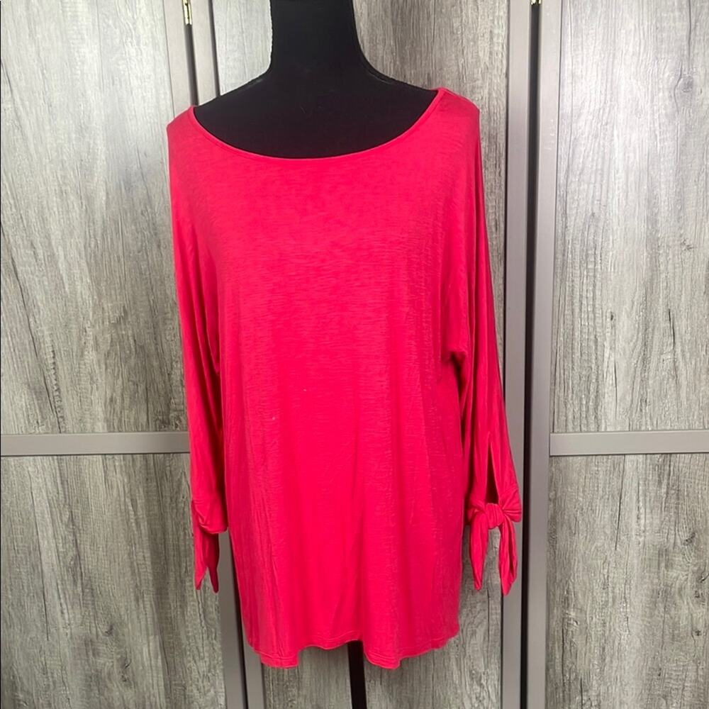 Soft Surroundings 3/4 bow sleeve tunic women's M